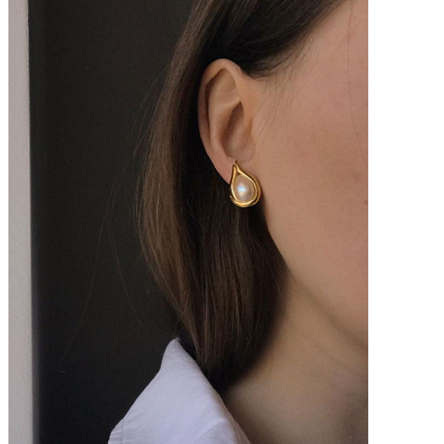 NOVIE Pearl Ear Studs Earrings - Pair