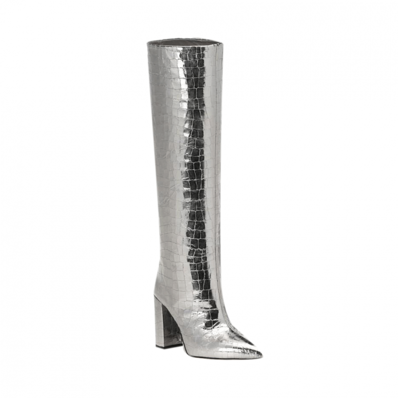 OKANA Patent Leather Knee High Boots - ithelabel.com