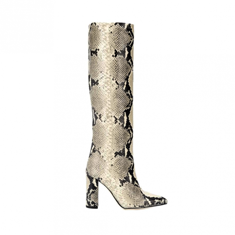OKANA Printed Leather Knee High Boots - ithelabel.com