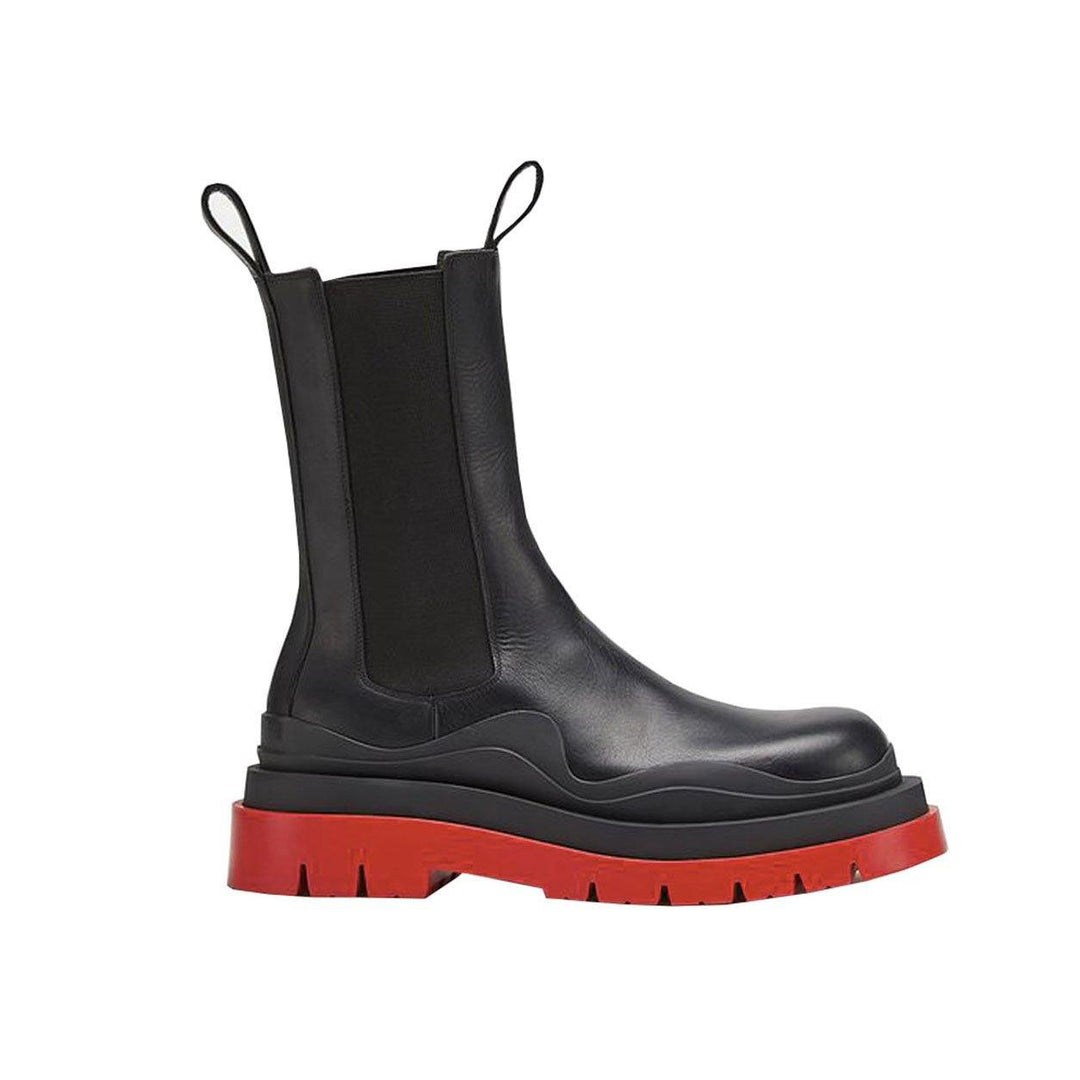 PAULA Basic Bi-Color Leather Ankle Boots - ithelabel.com