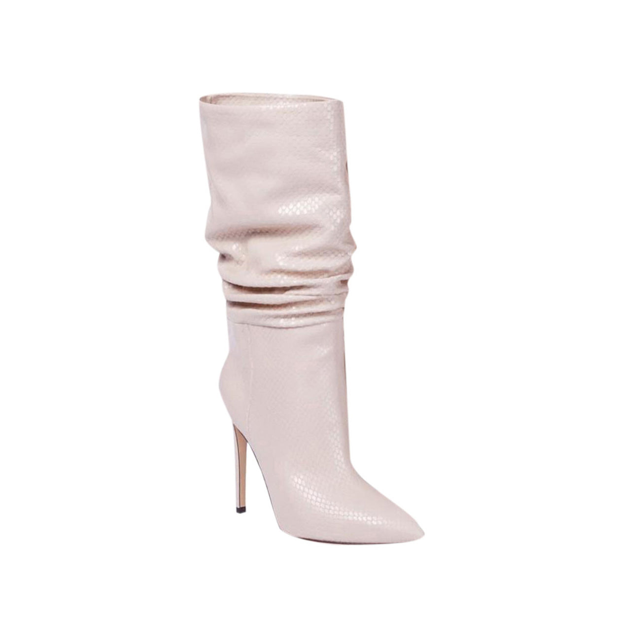 Cream slouch boots best sale