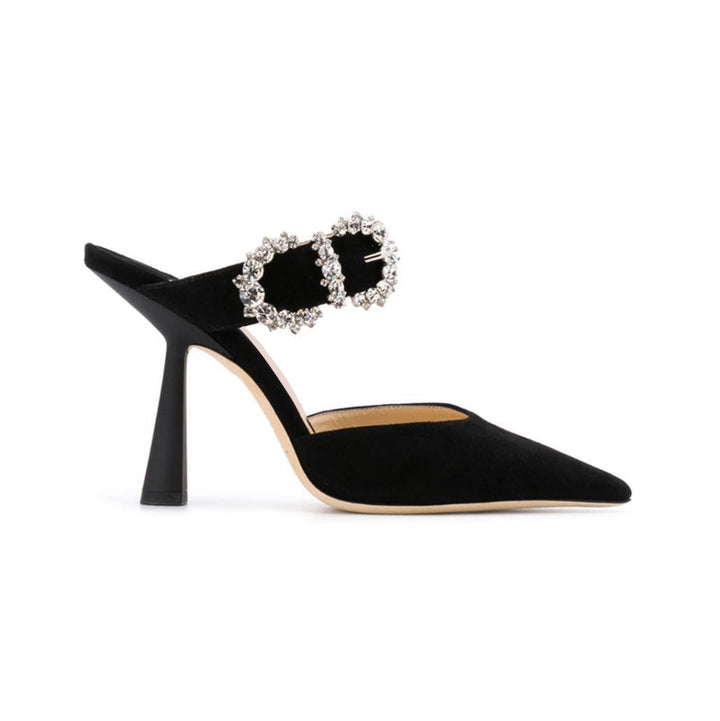 POMCA Diamante Buckled Mules Sandals