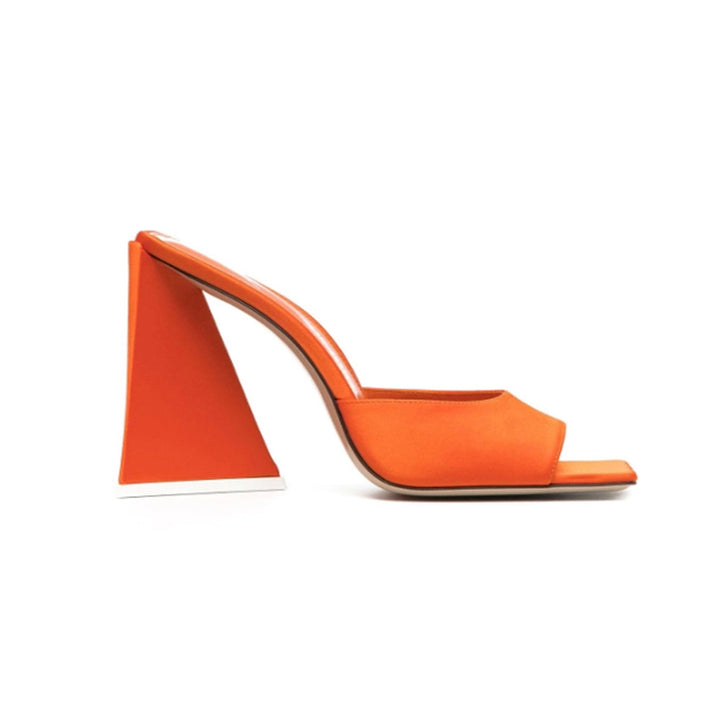RADIA Block Heel Leather Mules Sandals - ithelabel.com