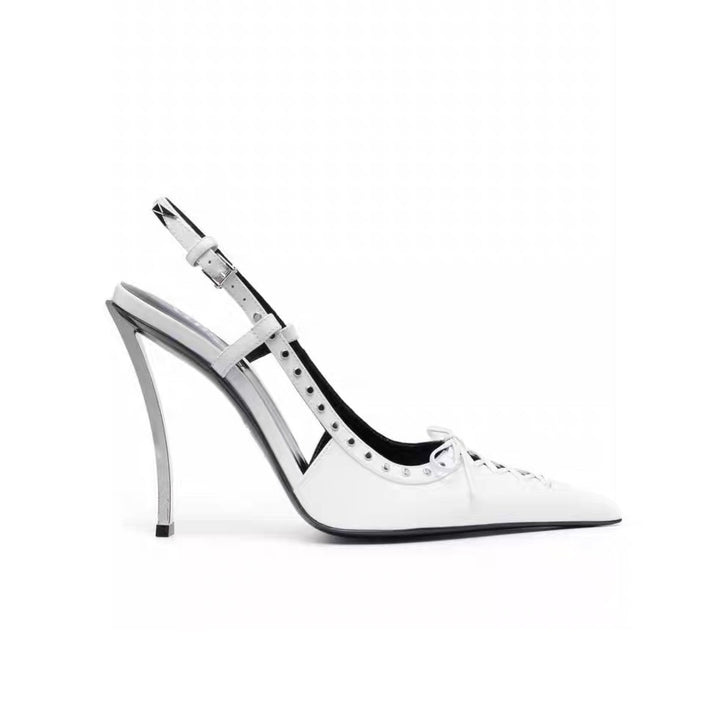 REIAH Studded High Heel Sandals