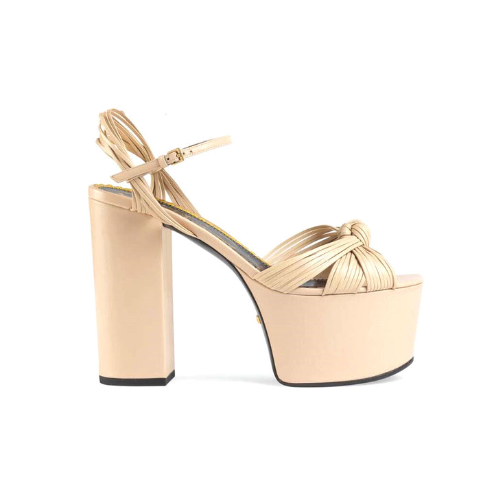 RINER Knotted Ankle Strap Platform Sandals