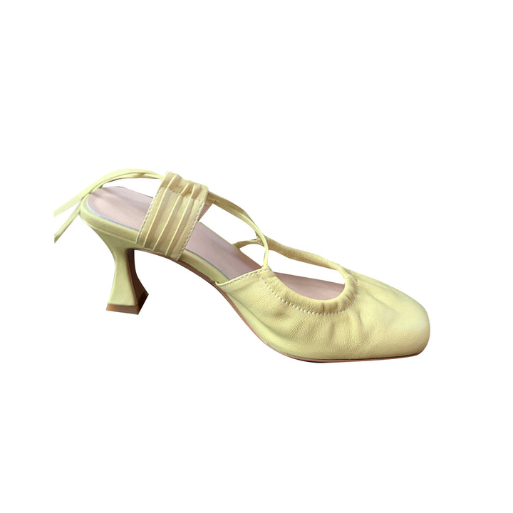 RODRE Lace Up Mid Heel Sandals