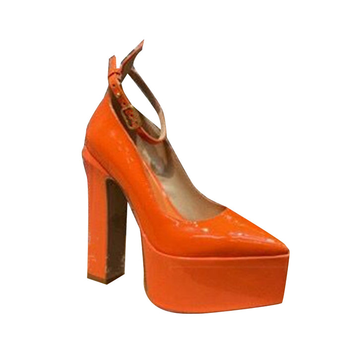 ROIRA Block Heel Platform Pumps
