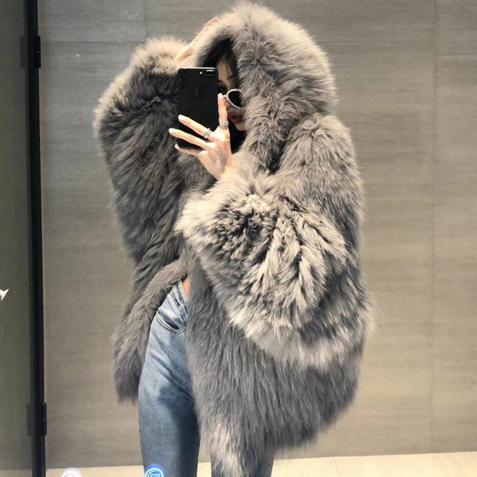 SALVA Vegan Fur Coat