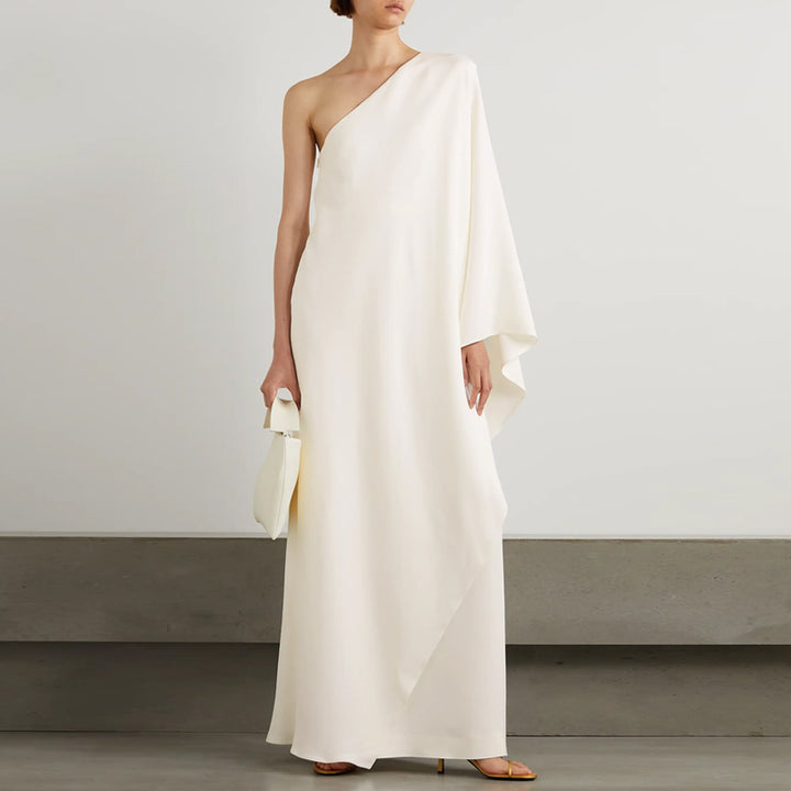 SAURI One Shoulder Evening Dress Gown