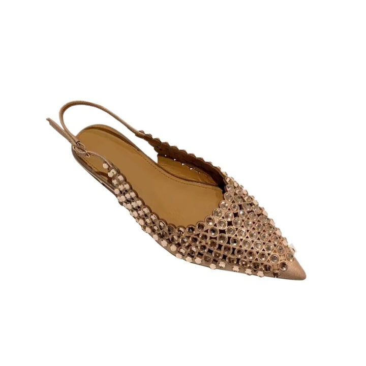 SEIRT Diamante Flat Sandals