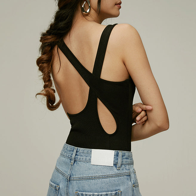 TIANE Backless Bodysuit