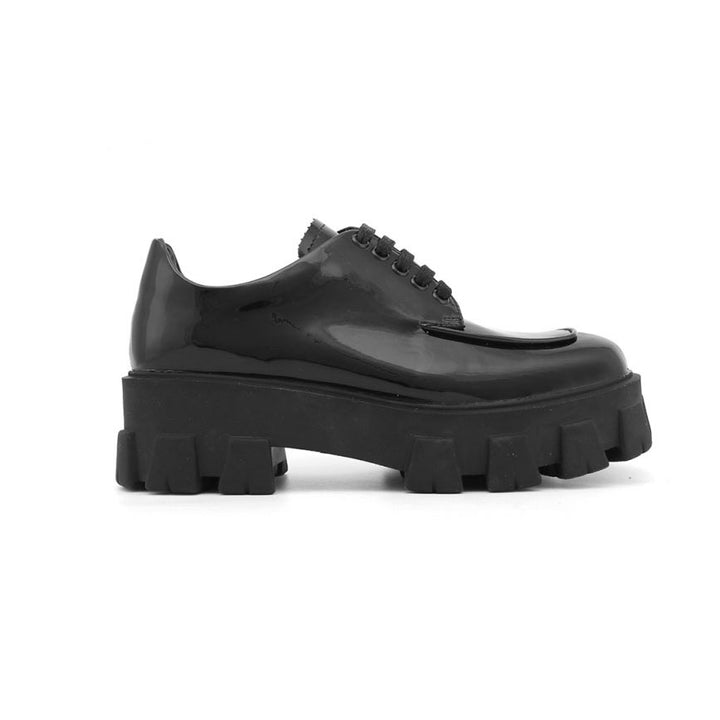 UDANI Lace Up Patent Leather Platform Oxfords - ithelabel.com