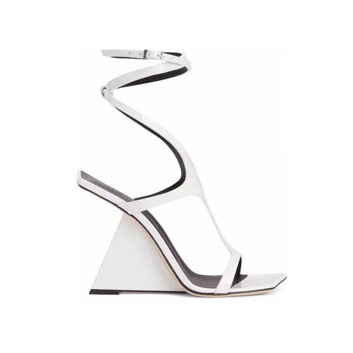 VALRU Ankle Strap Wedged Heel Sandals
