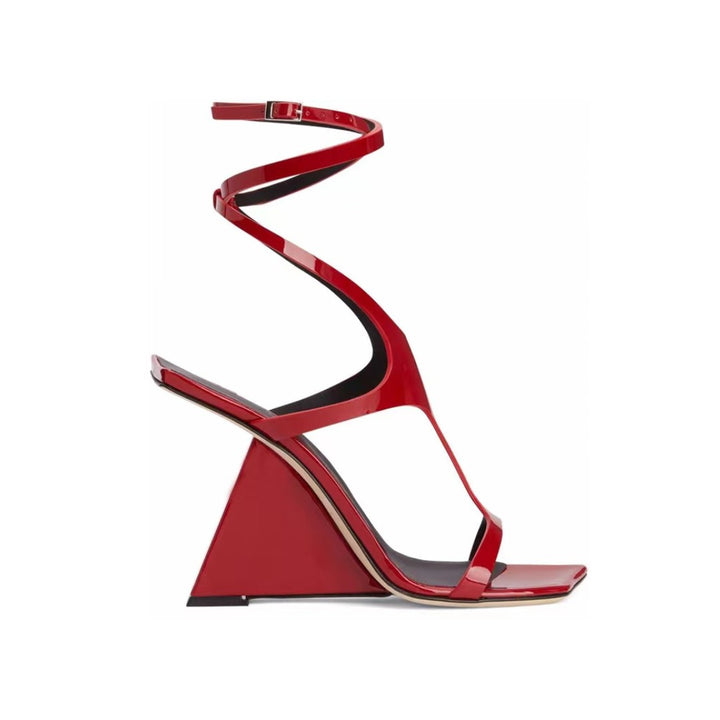 VALRU Ankle Strap Wedged Heel Sandals