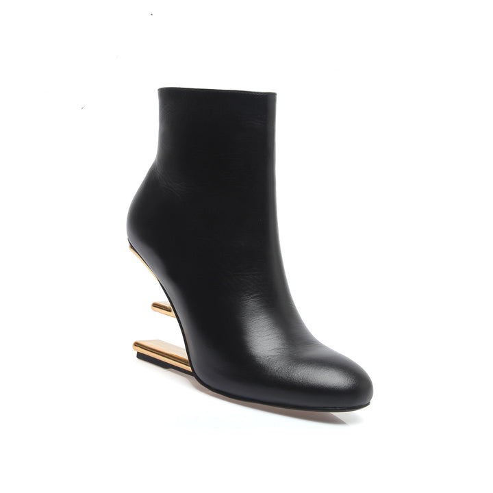 VANUI Sculptured Heel Ankle Boots