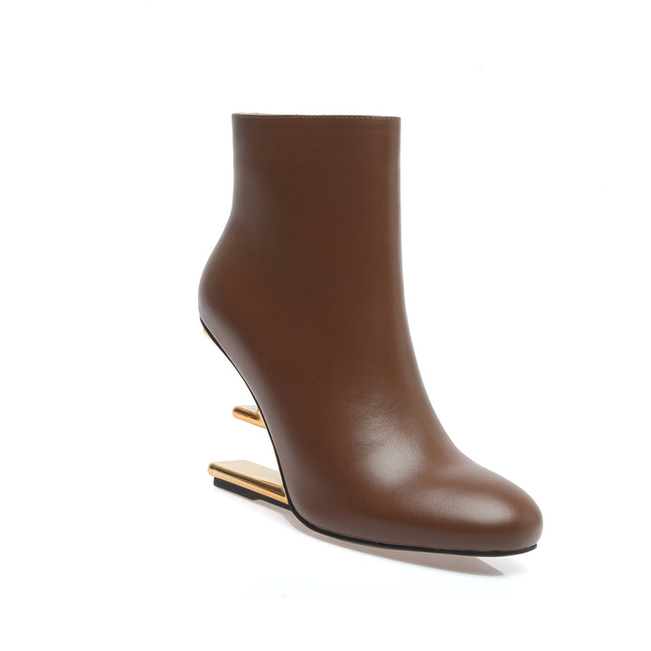 VANUI Sculptured Heel Ankle Boots