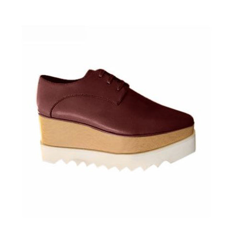 WEMER Lace Up Oxford Platform Sneakers - ithelabel.com