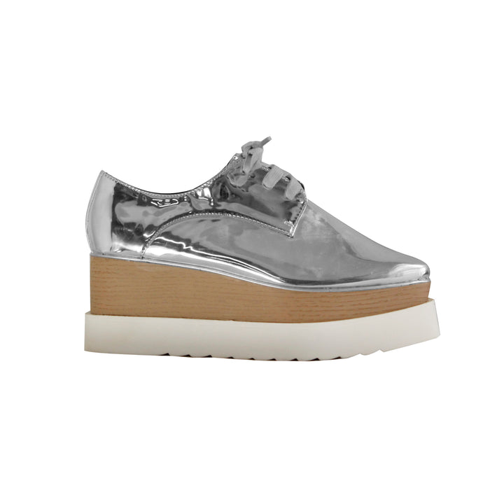 WEMER Lace Up Oxfords Platform Sneakers - ithelabel.com
