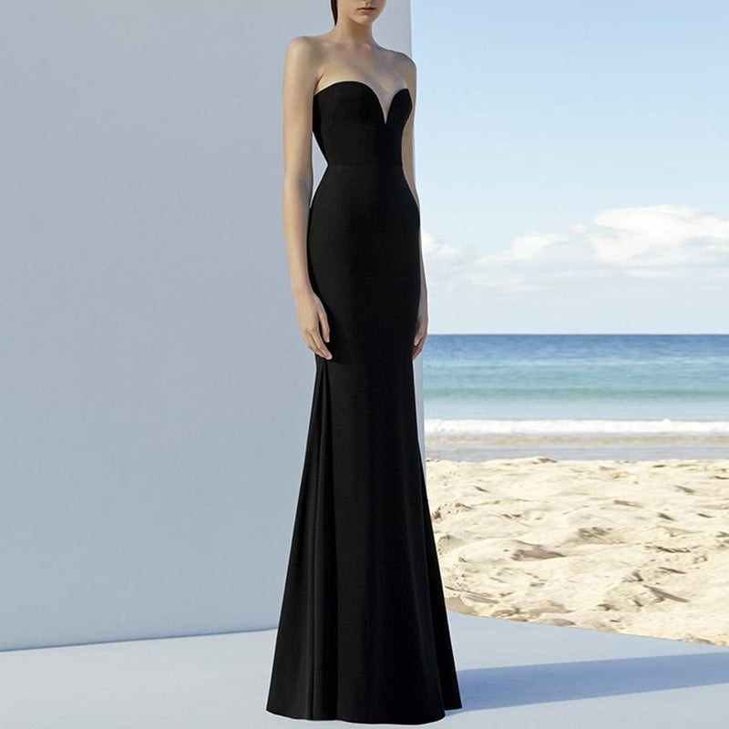 Tube black gown new arrivals