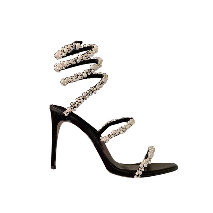 ANIKA Pearl High Heel Wrap Sandals