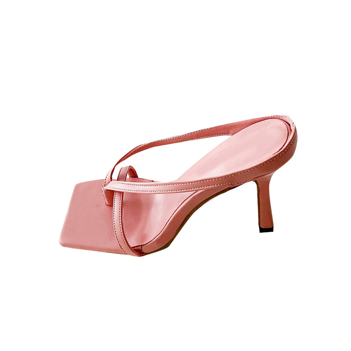 BIBAS Leather Flip Flop Mules Sandals - 9cm