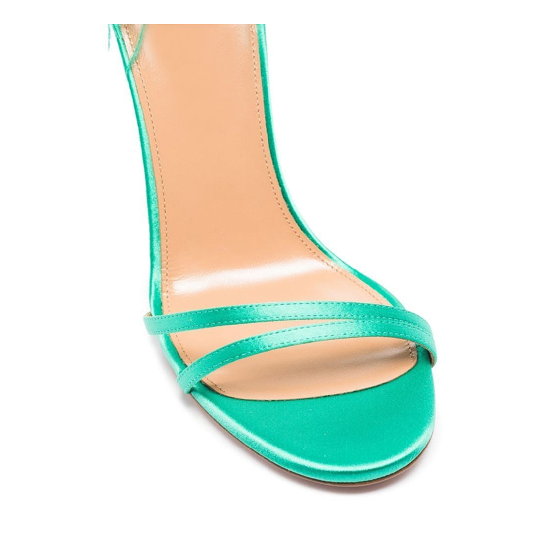 DEARI Feather Mid Heel Sandals - 7.5cm