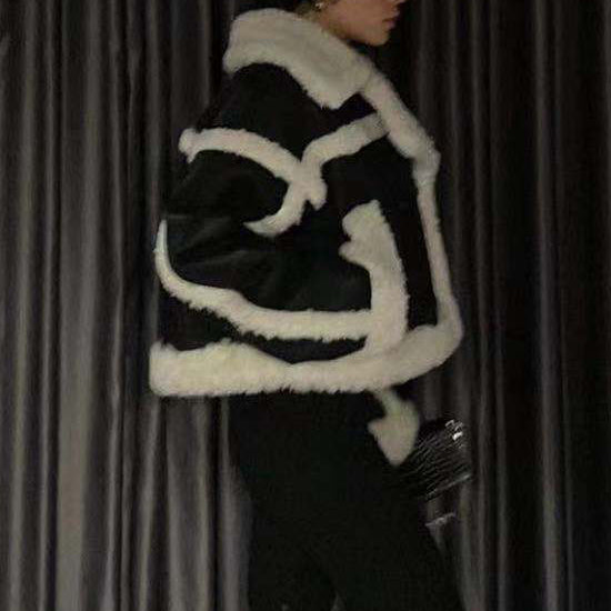 FIERA Bi-Color Shearling Jacket