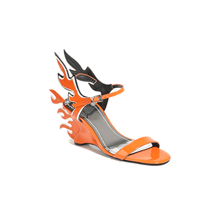 FIORE Ankle Strap Wedged Heel Sandals - 7cm