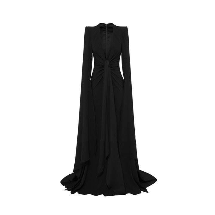 FREDO Deep V Evening Dress Gown