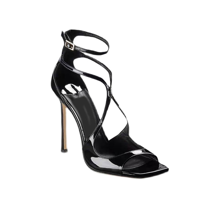 HANUE Stiletto Heel Ankle Strap High Heel Sandals - 9cm