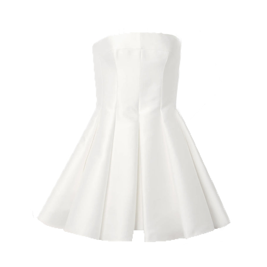 HUEMA Fold Hem Mini Tube Evening Dress Gown