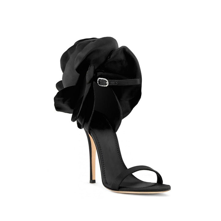 JUANE Flower Embellished High Heel Sandals - 9.5cm