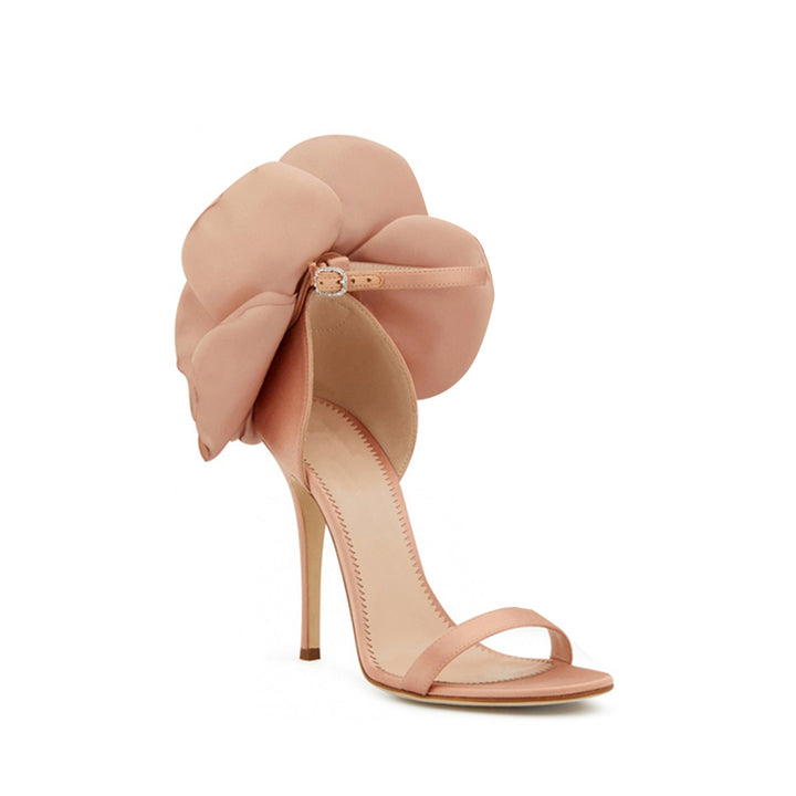 JUANE Flower Embellished High Heel Sandals - 9.5cm