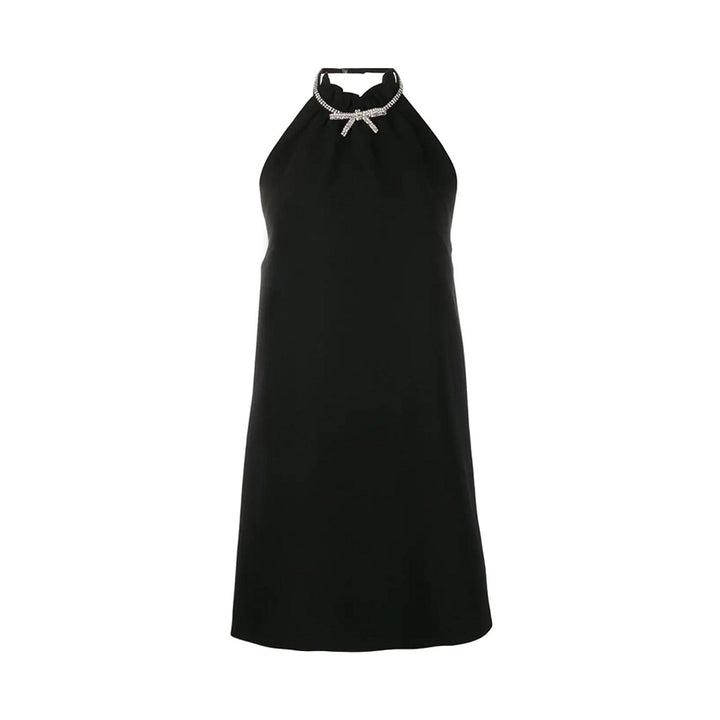 JUBAL Diamante Bow Evening Dress Gown