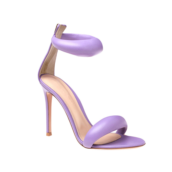 KAFIN Ankle Strap Leather Stiletto High Heel Sandals - 9.5cm