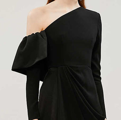 KIEJE Ruffled Off-Shoulder Evening Dress Gown
