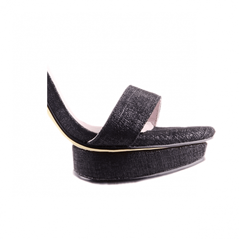 KULMA Platform Leather High Heel Sandals - 10cm - ithelabel.com