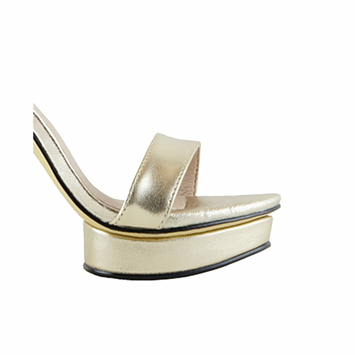 KULMA Platform Leather High Heel Sandals - 12cm - ithelabel.com