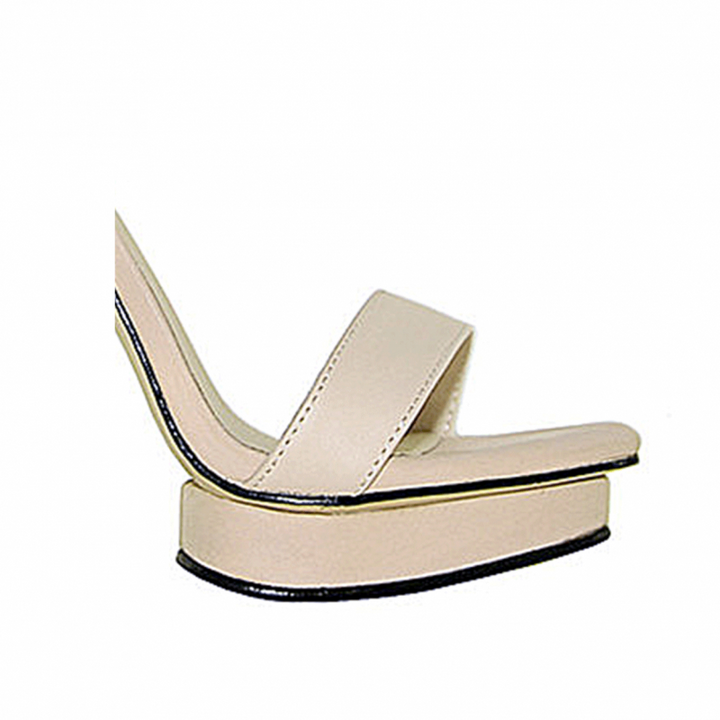KULMA Platform Leather High Heel Sandals - 12cm - ithelabel.com