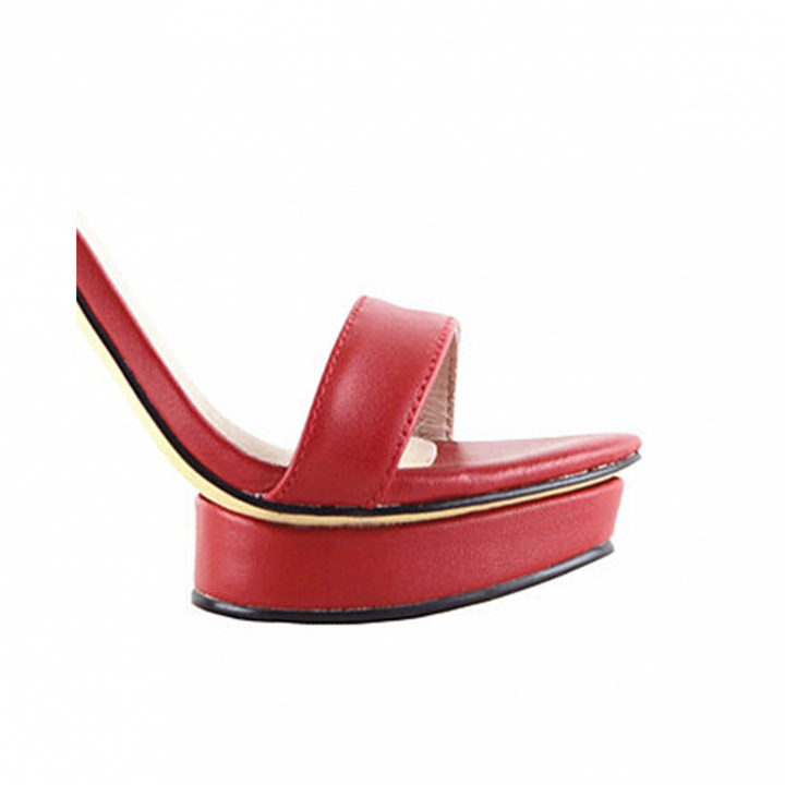 KULMA Platform Leather High Heel Sandals - 12cm - ithelabel.com