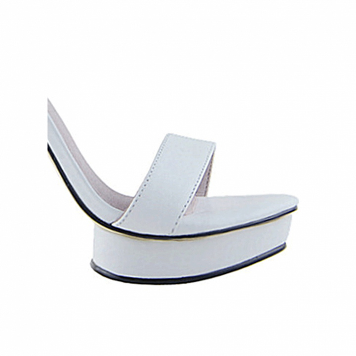 KULMA Platform Leather High Heel Sandals - 10cm - ithelabel.com