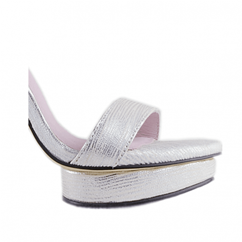 KULMA Platform Leather High Heel Sandals - 10cm - ithelabel.com