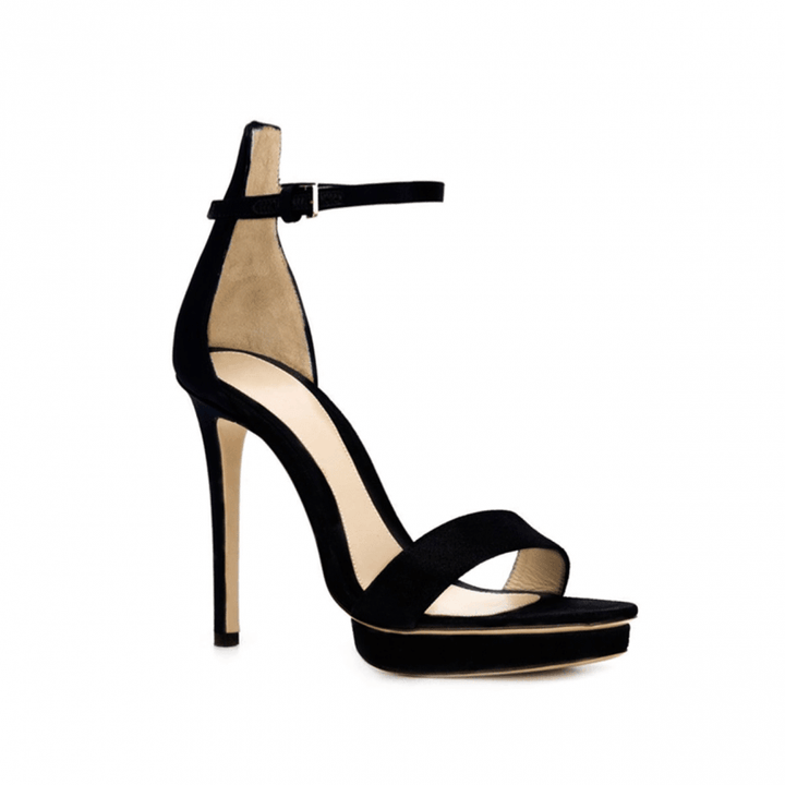 KULMA Platform Suede High Heel Sandals - 10cm - ithelabel.com