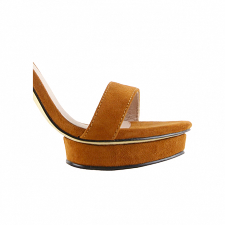 KULMA Platform Suede High Heel Sandals - 12cm - ithelabel.com