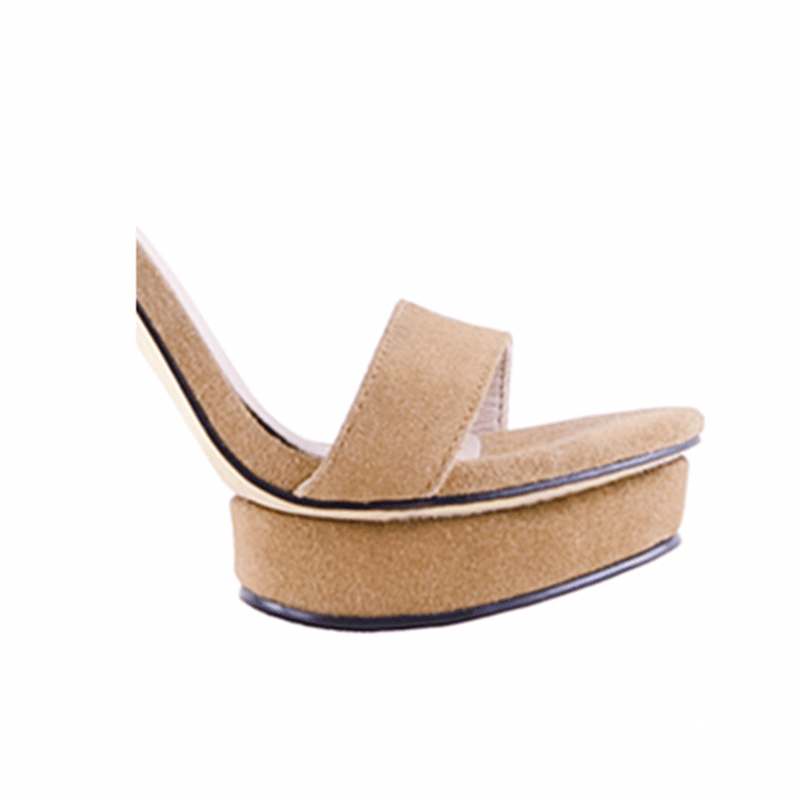 KULMA Platform Suede High Heel Sandals - 10cm - ithelabel.com