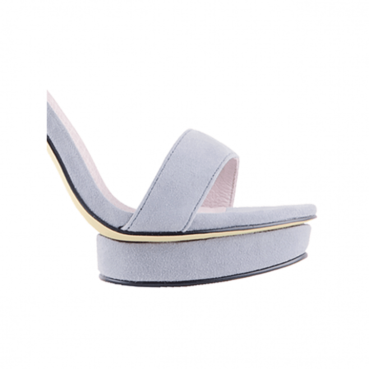 KULMA Platform Suede High Heel Sandals - 10cm - ithelabel.com