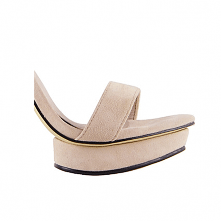 KULMA Platform Suede High Heel Sandals - 10cm - ithelabel.com