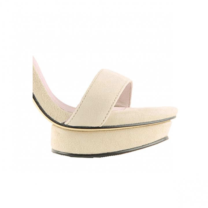 KULMA Platform Suede High Heel Sandals - 10cm - ithelabel.com