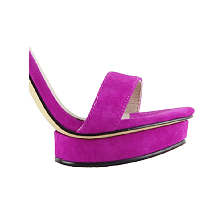 KULMA Platform Suede High Heel Sandals - 10cm - ithelabel.com