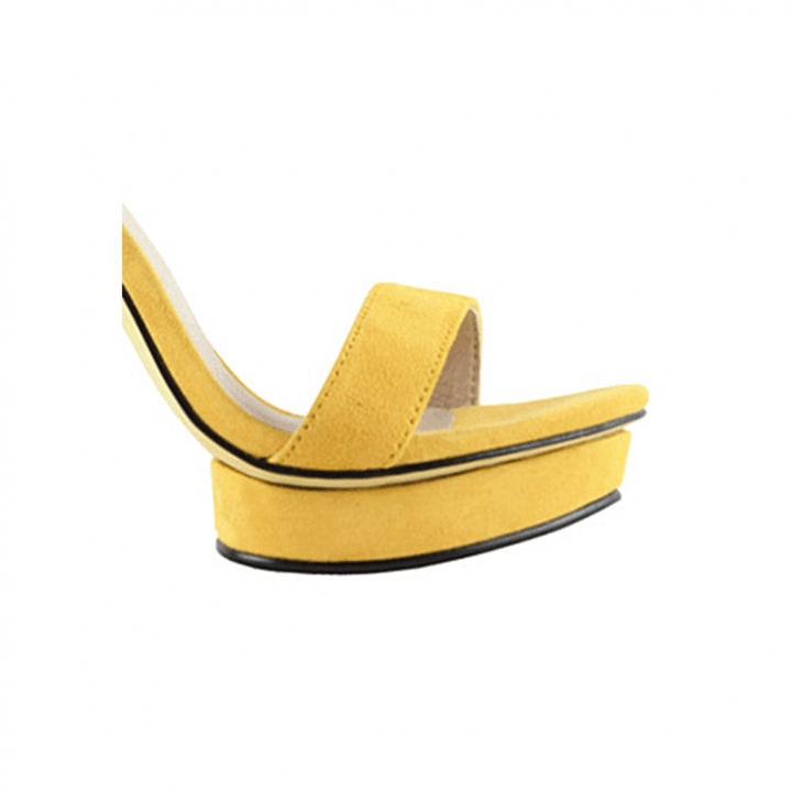KULMA Platform Suede High Heel Sandals - 10cm - ithelabel.com